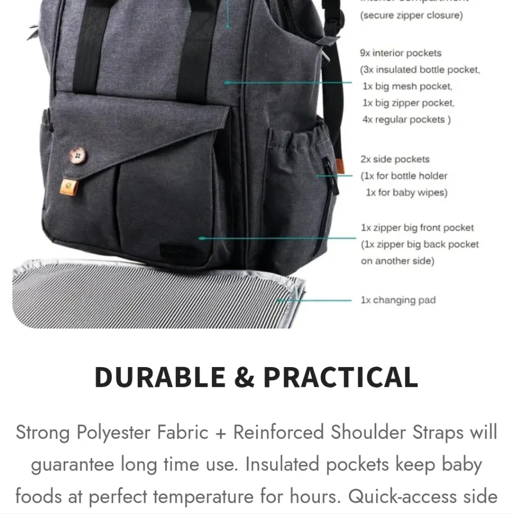 EUC Hap Tim Diaper Bag